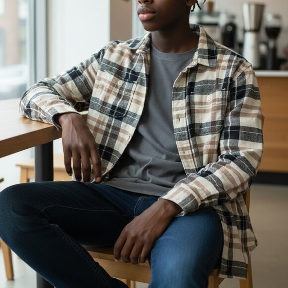 2 Gap Kids Long Sleeve Button Up Flannel Shirts - NWT! - Picture 2 of 13